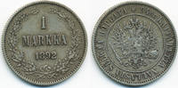 Finnland - Finland 1 Markka Alexander III. von Russland 1881-1894 -