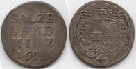 Salzburg - Erzbistum 4 Kreuzer Johann Ernst von Thun und Hohenstein 1687-1709 -