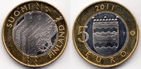 Finnland - Finland 5 Euro Republik seit 1917 – Provinz Uudenmaan -