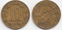 Zentralafrikanische Staaten - Kamerun 10 Francs Kursmünze -