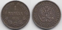 Finnland - Finland 1 Markkaa Alexander II. von Russland 1855-1881 -