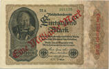 Deutsches Reich Inflation 1919-1924 1 Milliarde Mark Rosenberg Nr. 110e – Firmendruck KN 6stellig grün FZ und Reihe schwarz -
