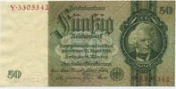 Deutsches Reich Reichsbank 1924-1945 50 Reichsmark Rosenberg Nr. 175a – Friedensdruck KN 7stellig Udr.-Bst. X Serie Y -