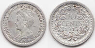 Niederlande - Netherlands 10 Cents Wilhelmina I. 1890-1948 -