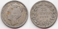 Niederlande - Netherlands 25 Cents Wilhelmina I. 1890-1948 -