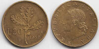 Italien - Italy 20 Lire Republik seit 1946 -