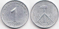 DDR Aluminium 1 Pfennig 1952 A sehr schön/vorzüglich