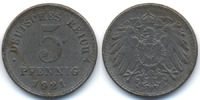 Ersatzmünze 1.WK 5 Pfennig Eisen -
