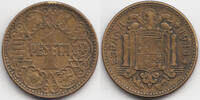 Spanien - Spain 1 Peseta Francisco Franco 1939-1975 -