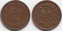 Kaiserreich 2 Pfennig großer Adler - Kupfer -