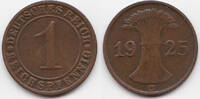 Weimarer Republik 1 Reichspfennig Kupfer -