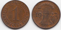 Weimarer Republik 1 Reichspfennig Kupfer -