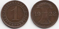 Weimarer Republik 1 Reichspfennig Kupfer -