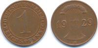Weimarer Republik 1 Reichspfennig Kupfer -