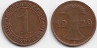 Weimarer Republik 1 Reichspfennig Kupfer -