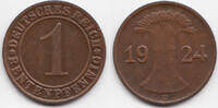 Weimarer Republik 1 Rentenpfennig Kupfer -