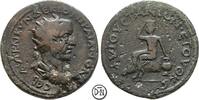 Traianus Decius (249-251) Lokalbronze Augusta (Cilicia), Athlet setzt sich Preiskrone auf den Kopf, sehr selten, -