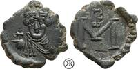Constans II (641-668) Follis (40 Nummi) Syrakus, Kaiserbüste / Wertzeichen & Monogramm, überdurchschnittliche Qualität, -