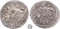 Alexios II Komnenos (1297-1330) Asper Trapezunt, reitender Hl. Eugenius / reitender Kaiser, leicht getönt, -