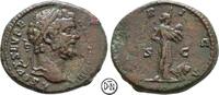 Septimius Severus (193-211) As Rom, Büste / Africa, AFRICA, als As unpubliziert und äußerst selten, -