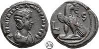 Salonina (254-268) Billon-Tetradrachme Alexandria (Aegyptus), Büste / Adler mit Kranz, gutes Portrait, -