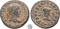 Philippus I Arabs (244-249) Lokalbronze Philippopolis (Arabia), Büste / Romabüste, Geburtsstadt des Kaisers, selten, -