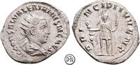 Saloninus Caesar (258-260) Antoninian Roma, Büste / Prinz mit Standarte und Szepter, ungewöhnlich gute Qualität, -
