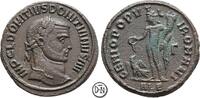 Domitius Domitianus (297) Follis Alexandria, Büste / Genius, Prachtportrait, sehr selten, ex Tkalec, ex Gorny, -