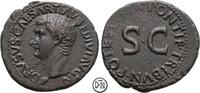 Drusus Minor (4-23) As Roma, Kopf / Legende um S C, gutes Portrait, attraktives Exemplar, -