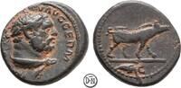 Trajan (98-117) Quadrans Roma, Hercules / Eber, schöne Patina, attratives Exemplar, -