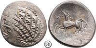 Mittelkelten (Ostnoricum) Tetradrachme Typ Samobor / A, stilisierter Kopf / Pferd, interessanter Stil, gute Erhaltung, -