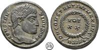 Constantinus I der Große (306-337) Follis Siscia, Kopf / Vota-Legende, gutes Portrait, -