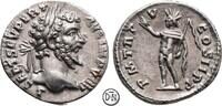 Septimius Severus (193-211) Denar 197 n. Chr. Laodicea, Kopf / Sol im Grußgestus mit Peitsche, attra