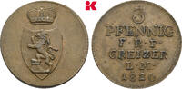 REUSS Ku.-3 Pfennig Heinrich XIX., 1817-1836. -