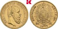 WÜRTTEMBERG 20 Mark Karl, 1864-1891. -