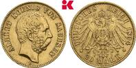 SACHSEN 20 Mark Albert, 1873-1902. -
