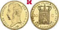 NIEDERLANDE 10 Gulden Wilhelm I., 1813-1840. -