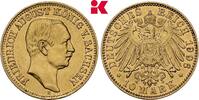 SACHSEN 10 Mark 1906. Friedrich August III., 1904-1918. Vorz&uuml;glich-Stemp... 945,00 EUR  Excl. 9,90 EUR Verzending