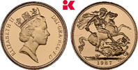 GROSSBRITANNIEN / IRLAND 1 Sovereign 1987 London. Elizabeth II, 1952-202... 955,00 EUR  Excl. 9,90 EUR Verzending