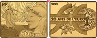 FRANKREICH 50 Euro 2022. Auflage: 500 Exemplare. 5. Republik seit 1958. ... 1195,00 EUR  Excl. 9,90 EUR Verzending
