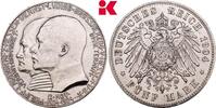 HESSEN 5 Mark 1904. Ernst Ludwig, 1892-1918. Fast vorz&uuml;glich 215,00 EUR  Excl. 9,90 EUR Verzending