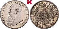 SACHSEN-MEININGEN 2 Mark 1902. Georg II., 1866-1914. Vorz&uuml;glich + 385,00 EUR  Excl. 9,90 EUR Verzending