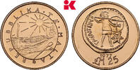 MALTA 25 Pounds 1977. Auflage: 4.000 Exemplare. Vorz&uuml;glich 1055,00 EUR  Excl. 9,90 EUR Verzending