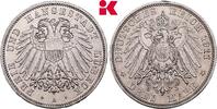 L&Uuml;BECK 3 Mark 1911. Freie und Hansestadt. Fast vorz&uuml;glich 185,00 EUR  Excl. 9,90 EUR Verzending