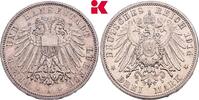 L&Uuml;BECK 3 Mark 1914. Freie und Hansestadt. Vorz&uuml;glich + 295,00 EUR  Excl. 9,90 EUR Verzending