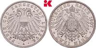 L&Uuml;BECK 2 Mark 1907. Freie und Hansestadt. Vorz&uuml;glich + 265,00 EUR  Excl. 9,90 EUR Verzending
