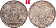 HAMBURG 3 Mark 1914. Freie und Hansestadt. Vorz&uuml;glich + 75,00 EUR  Excl. 9,90 EUR Verzending