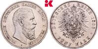 PREUSSEN 5 Mark 1888 A. Friedrich III., 1888. Fast vorz&uuml;glich 245,00 EUR  Excl. 9,90 EUR Verzending
