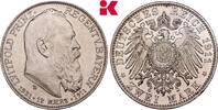 BAYERN 2 Mark 1911. Luitpold, Prinzregent, 1886-1912. Fast vorz&uuml;glich 55,00 EUR  Excl. 9,90 EUR Verzending