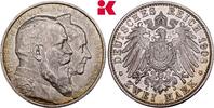 SACHSEN 2 Mark 1906. Friedrich August III., 1904-1918. Vorz&uuml;glich-Stempe... 95,00 EUR  Excl. 9,90 EUR Verzending